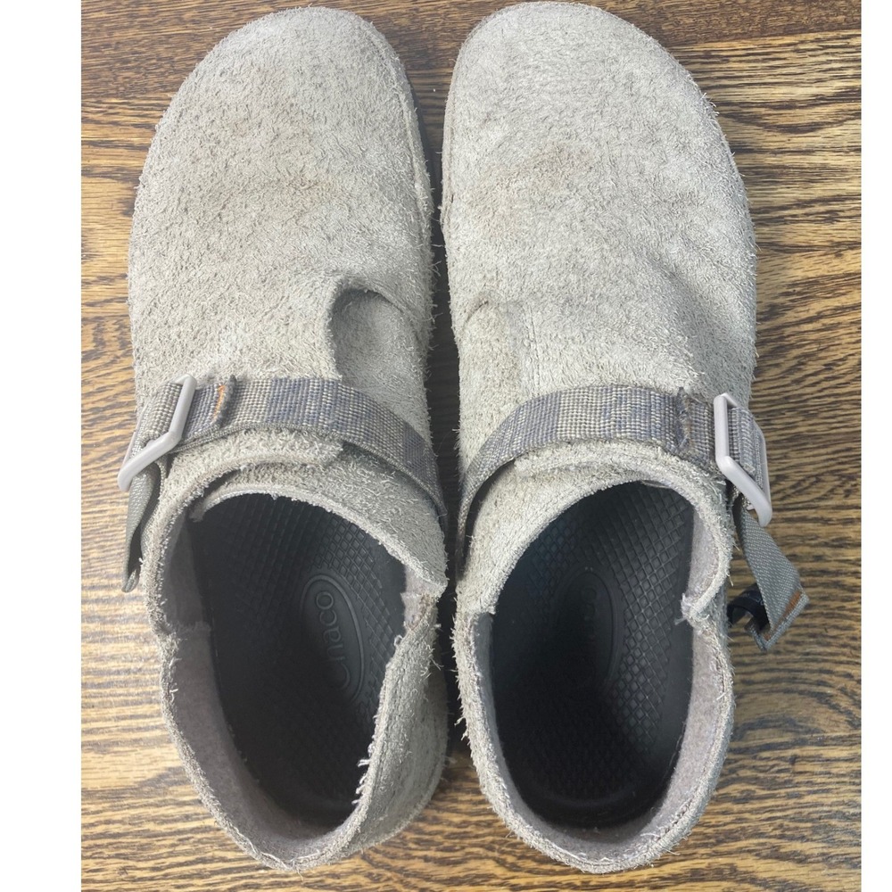 Chaco Paonia Clog Mens 12 Tan Suede Leather Slip On Shoes JCH108113 - Picture 6 of 7